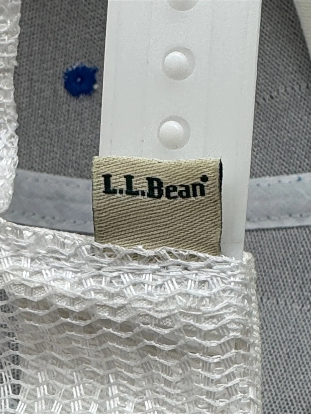 L.L.Bean Royal Blue Mesh-Back Patch Trucker Cap HT10266G
